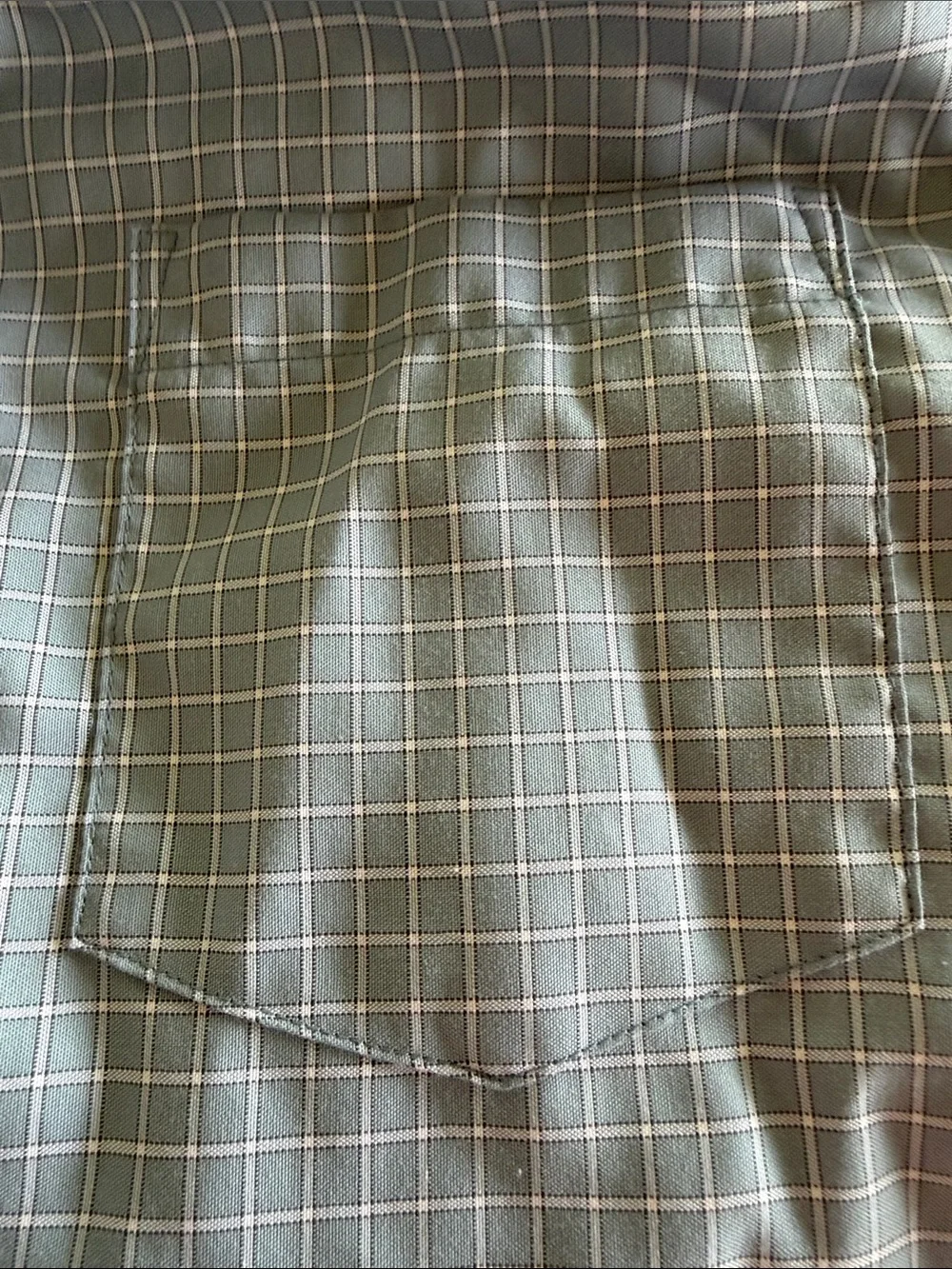 Banana Republic Blue Plaid Button-Down Dress Shirt